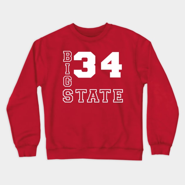 Jesus Shuttlesworth - Big State Crewneck Sweatshirt by StadiumSquad